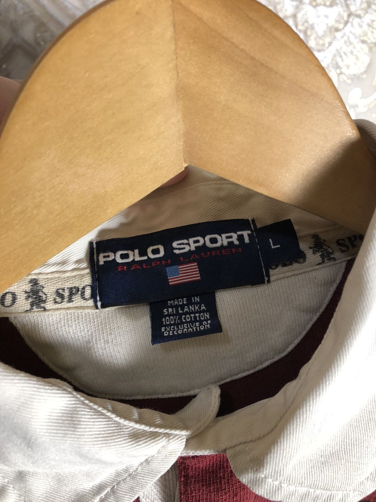 Polo Ralph Lauren VINTAGE POLO RALPH LAUREN SPORT DESIGNER RUGBY RETRO Y2K 90s Size US L / EU 52-54 / 3 - 3 Thumbnail