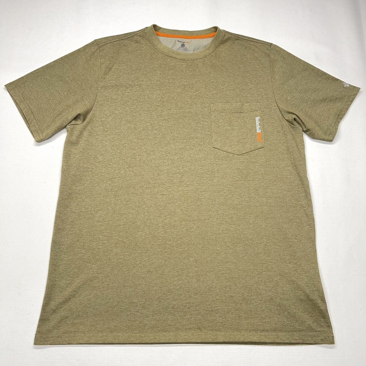 Timberland Timberland Pro Tee Shirt Green Pocket Wickwork Original Fit Size US L / EU 52-54 / 3 - 1 Thumbnail