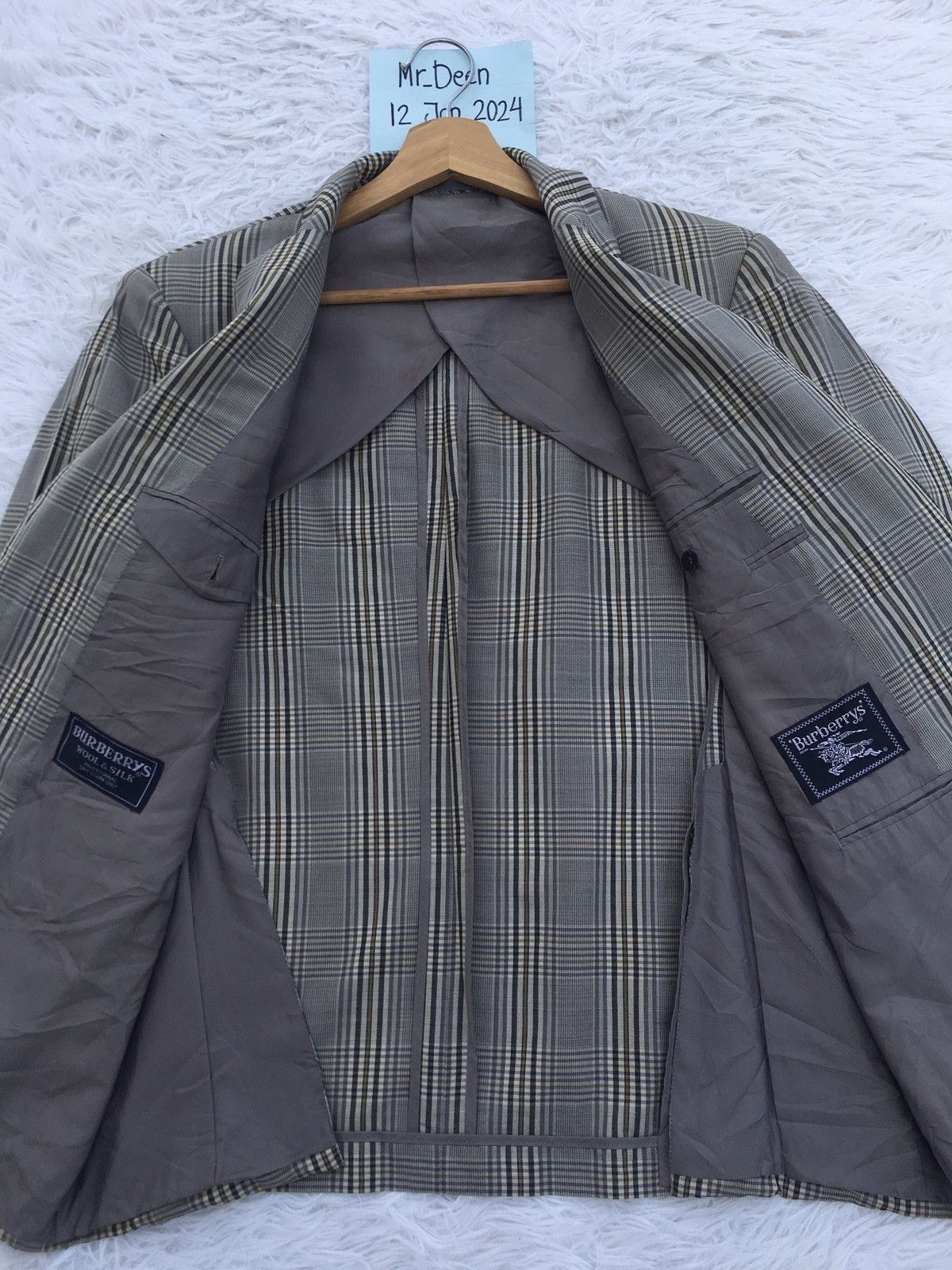 Burberry Rare Vintage Burberry Checkered Blazer Size 36R - 8 Thumbnail