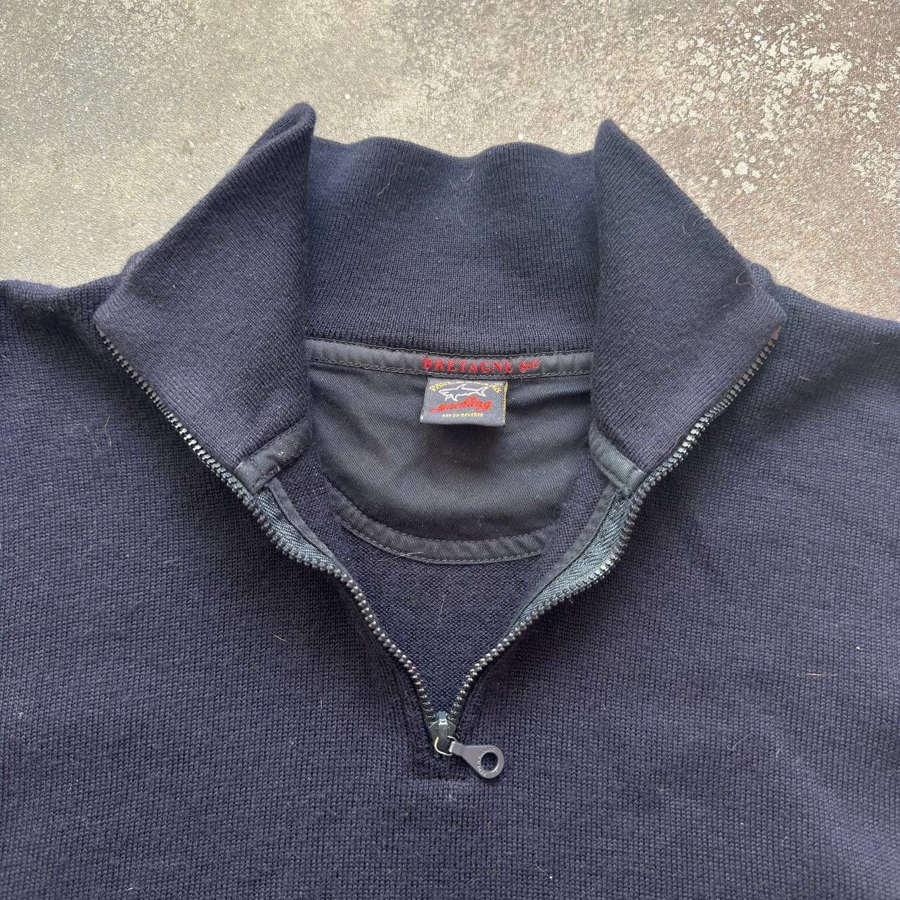 Paul & Shark × Vintage Paul & Shark Yachting 1/4 Zip Lana Wool Sweater Size US XL / EU 56 / 4 - 2 Thumbnail