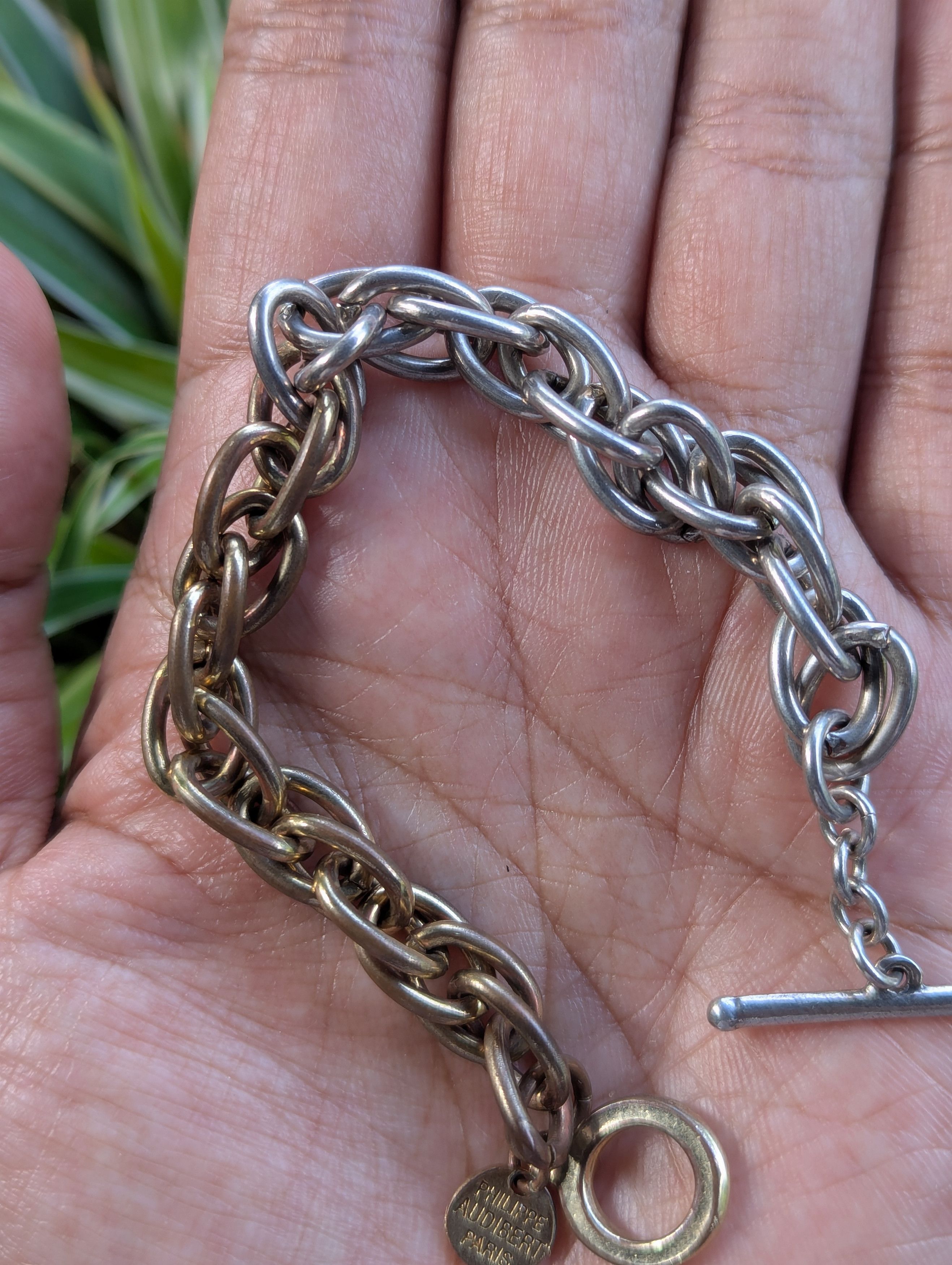 Jewelry Philippe Audibert Paris Twist Rope Chain Bracelet 2 Tone Size ONE SIZE - 5 Thumbnail