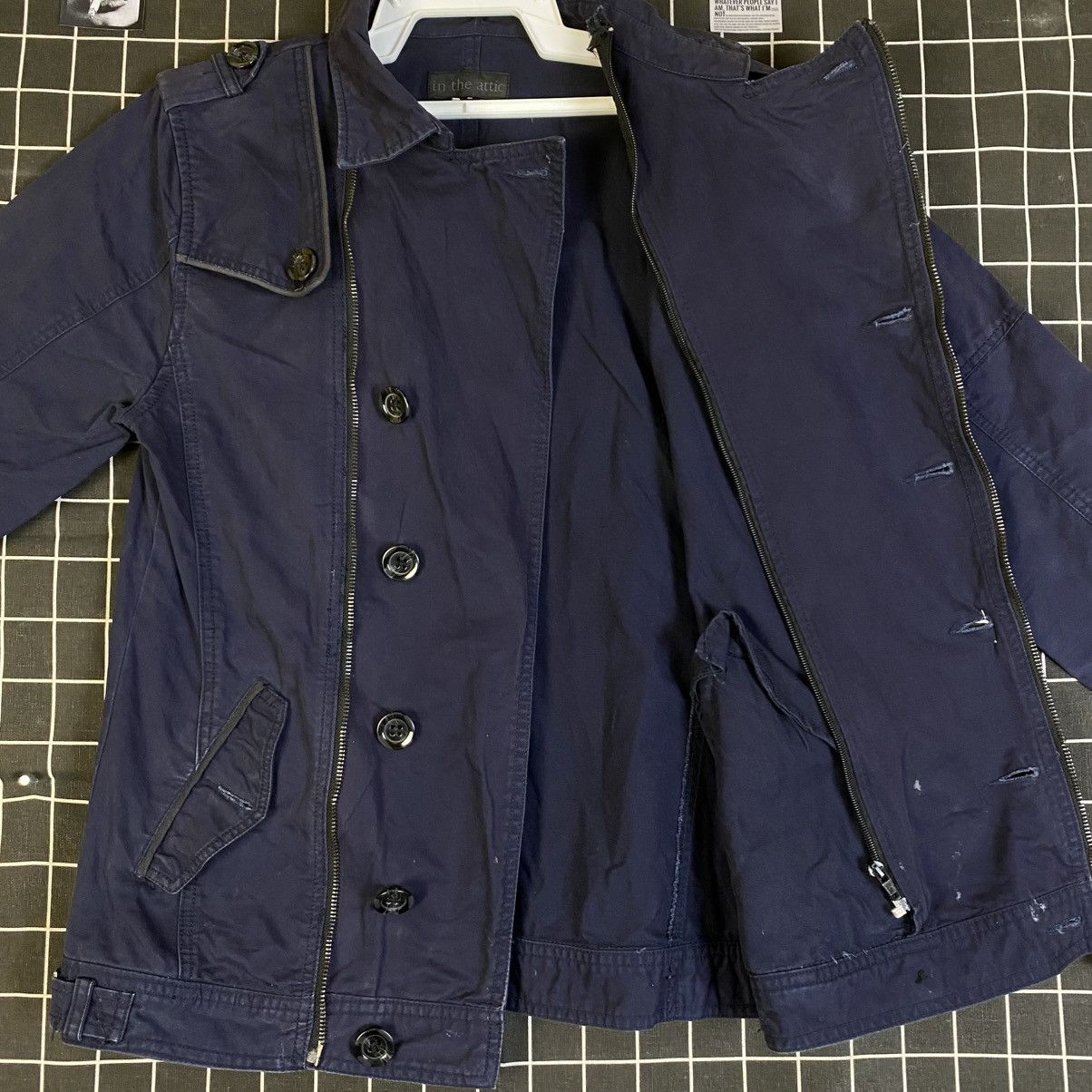 In The Attic 🇯🇵 IN THE ATTIC DOUBLE BREASTED PUNK BIKER JACKET Size US L / EU 52-54 / 3 - 6 Thumbnail