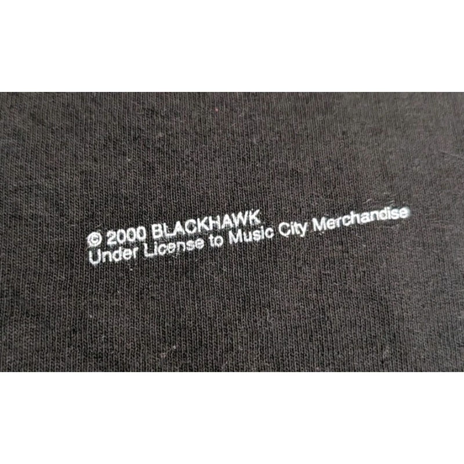 Tultex VINTAGE Blackhawk T-Shirt Man L Black 90s Y2K Greatest Hits Tour Band Short Sleeve Crew Neck Tultex EUC Size US L / EU 52-54 / 3 - 2 Thumbnail