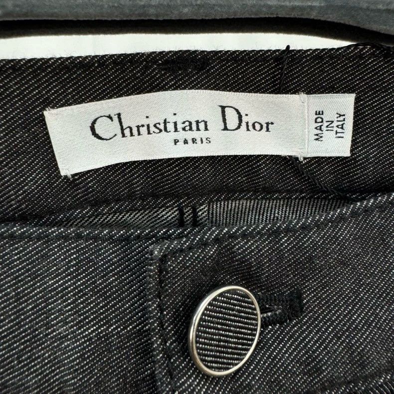 Dior Dior Black and gray spiked denim trousers Size 42" / US 20 - 5 Thumbnail