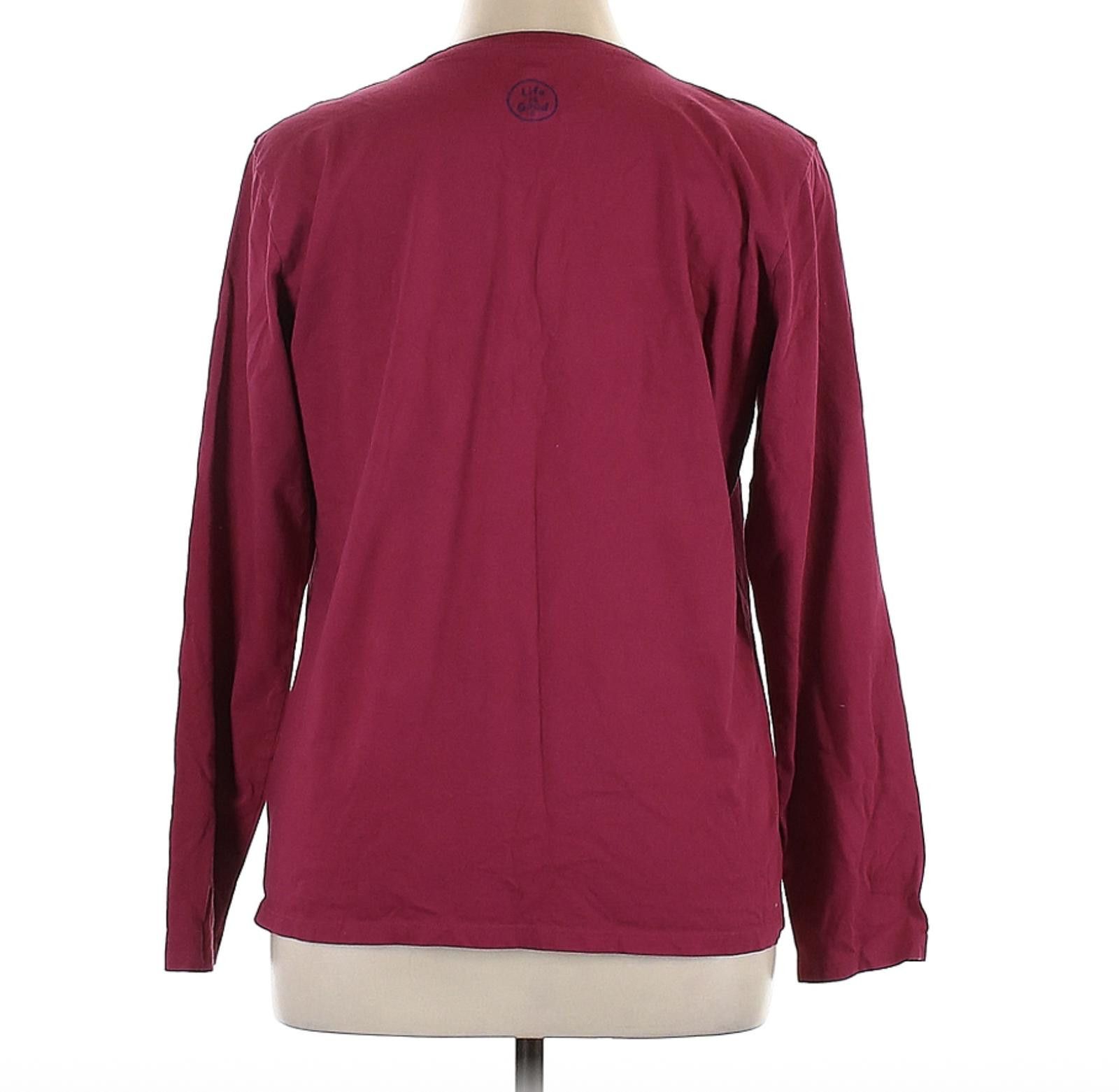 Life is Good Life Is Good Burgundy Long Sleeve Turkey T-Shirt, Size XL Size ONE SIZE - 2 Thumbnail