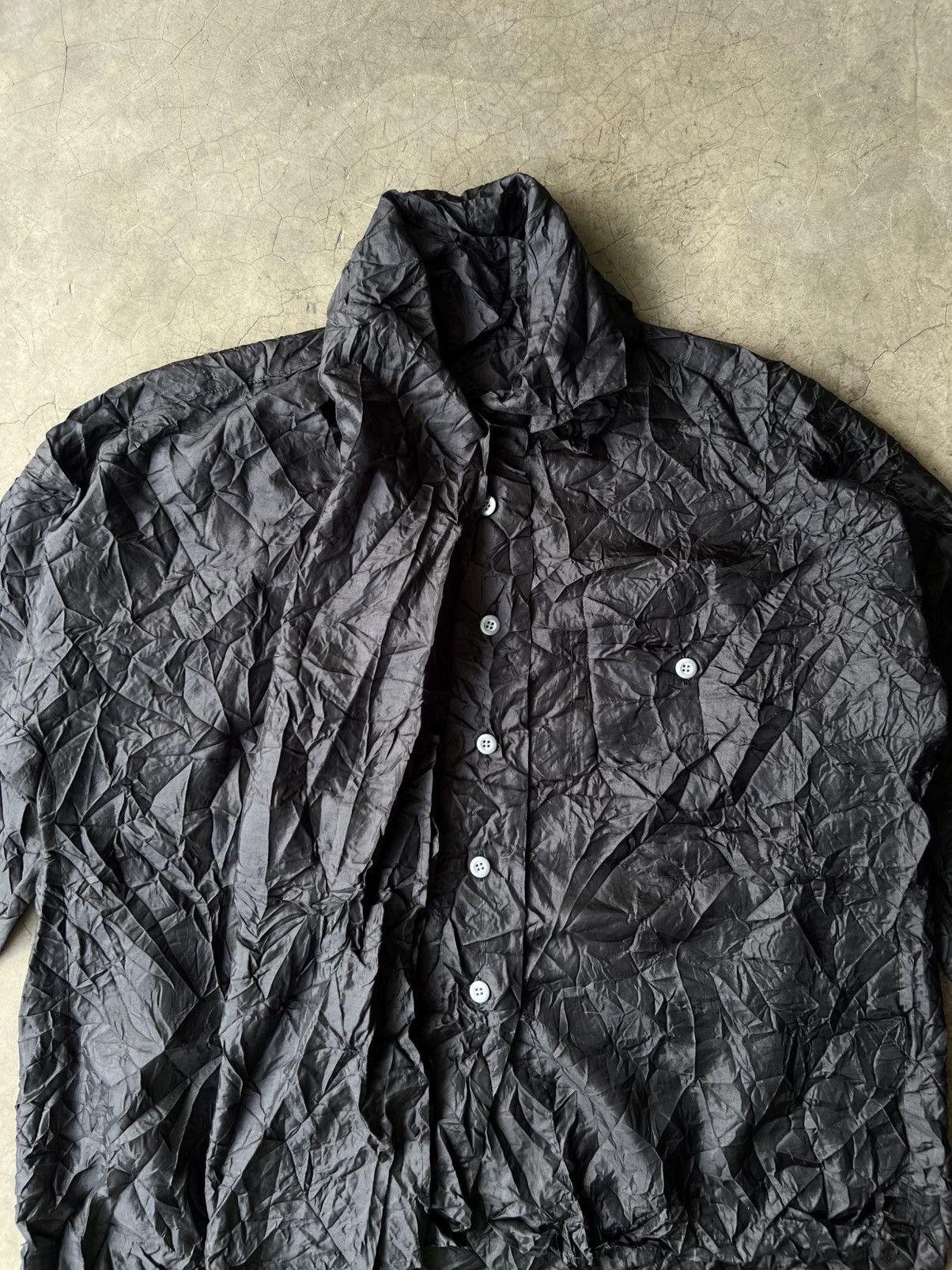 Issey Miyake Archive Issey Miyake 2003 - Scarf Collar Wrinkle Shirt Size US S / EU 44-46 / 1 - 3 Thumbnail