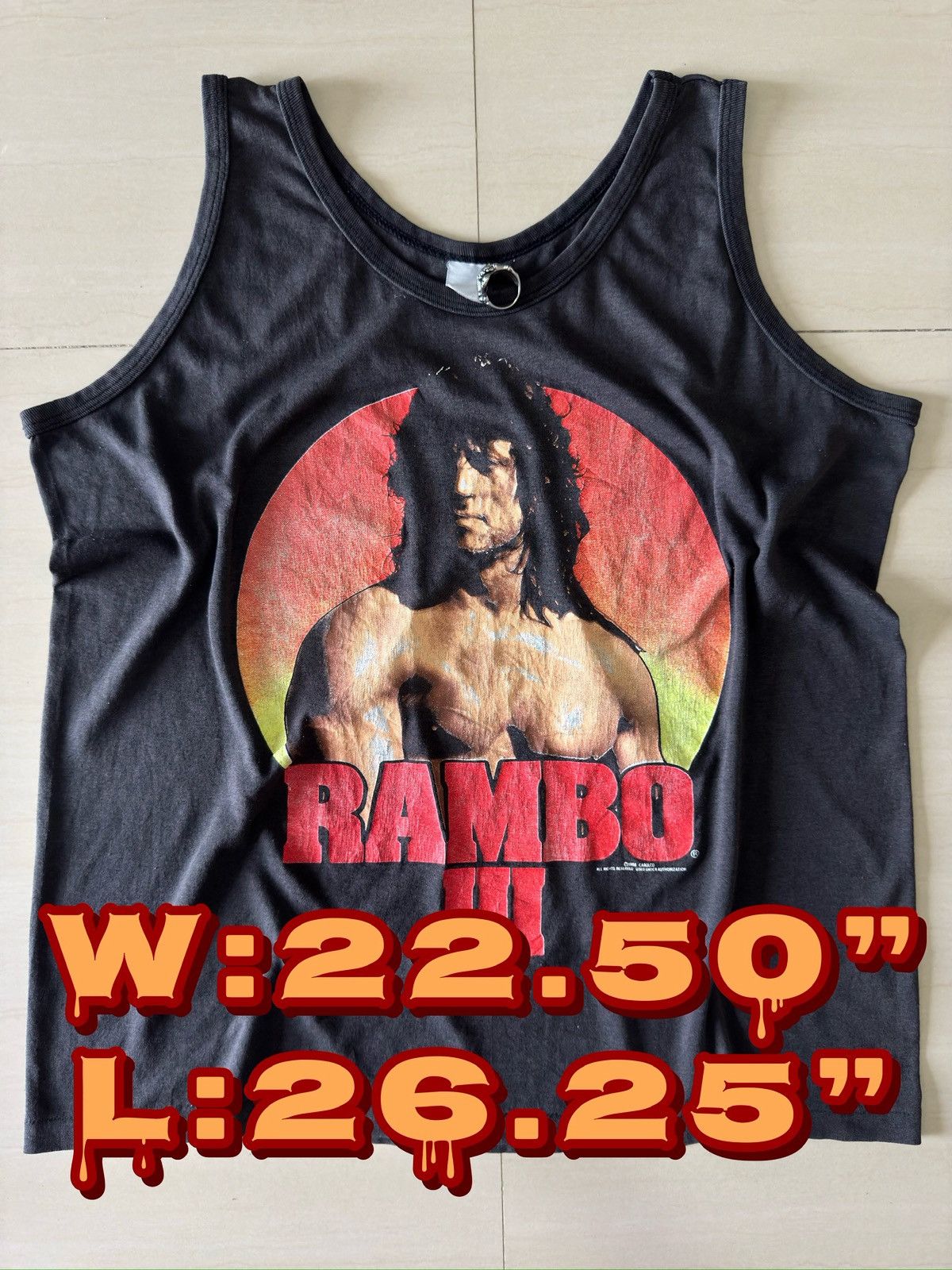 Vintage 1988 Rambo 3 III Movie Rocky Balboa Cobra 80s Stallone Shirt Size US XL / EU 56 / 4 - 1 Thumbnail
