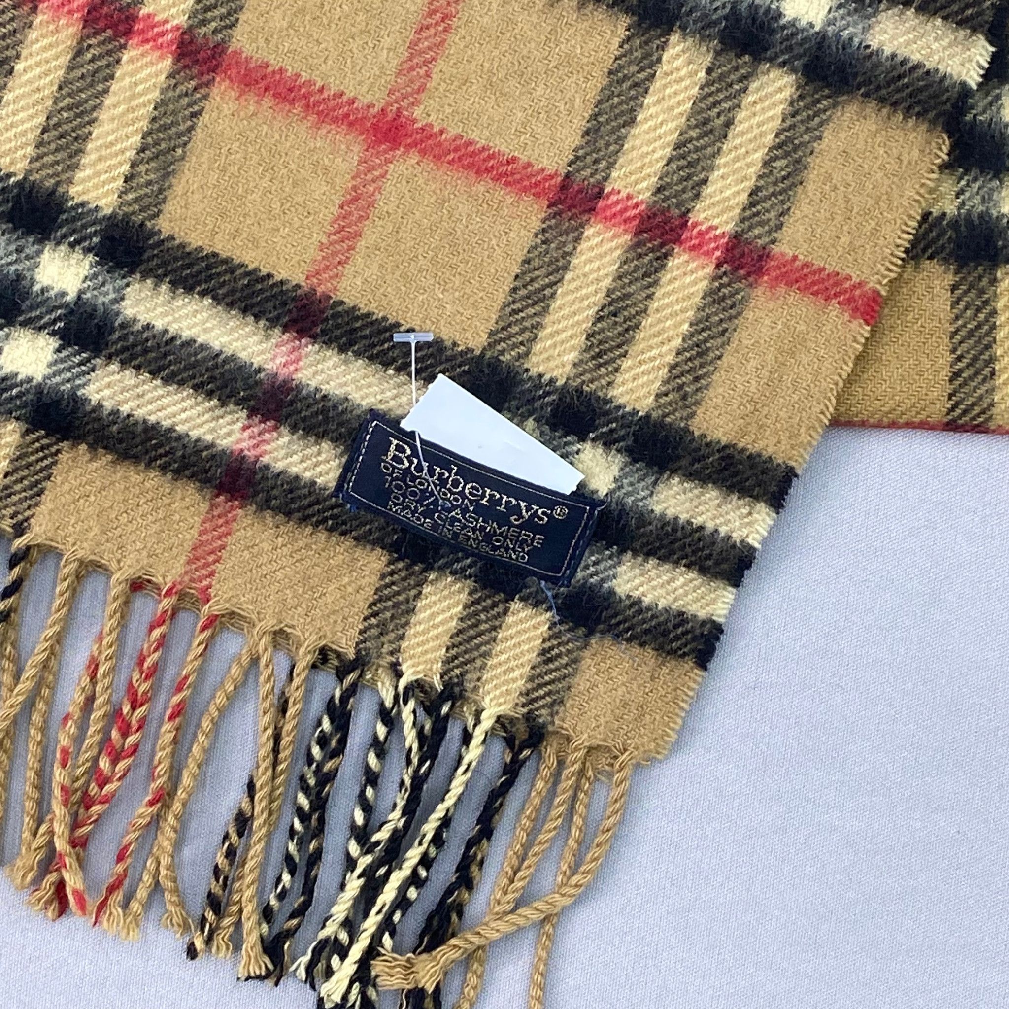 Burberry Vintage Burberry Scarf Muffler Cashmere Nova Check Scarves Size ONE SIZE - 4 Thumbnail