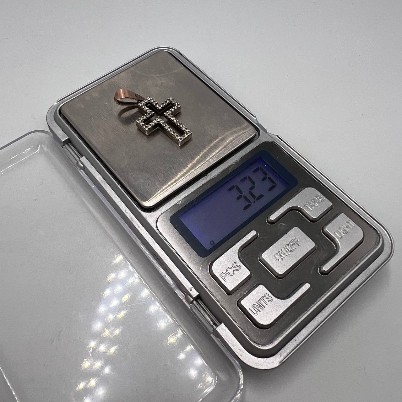 Vintage Vintage Gilt Sterling Silver 925 Pendant Cross Signed 3.2g Size ONE SIZE - 5 Thumbnail
