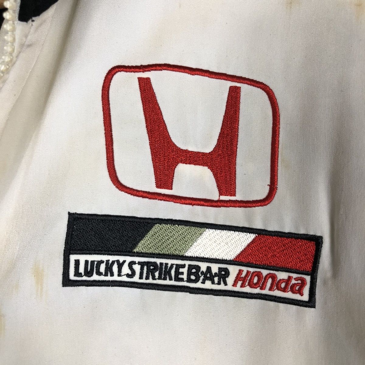 Hein Gericke 🔥VINTAGE BIKER JACKET RACING LUCKY STRIKE BIG LOGO Size US XXL / EU 58 / 5 - 23 Thumbnail
