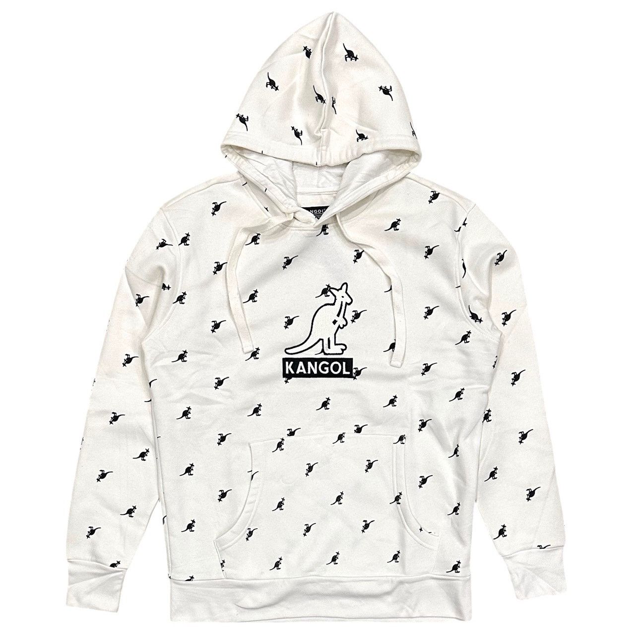 Kangol Kangol Men's Hoodie All Over Print Sweatshirt in Off White Size US M / EU 48-50 / 2 - 1 Thumbnail