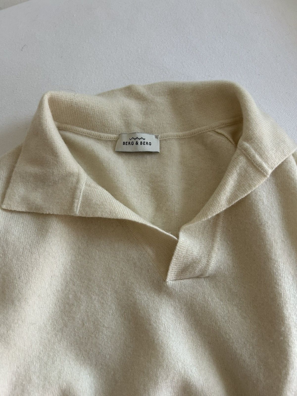 Berg & Berg Berg and berg cream polo sweater Size US L / EU 52-54 / 3 - 4 Thumbnail