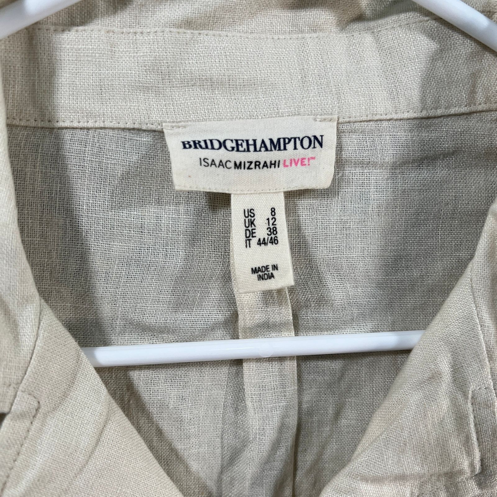 Isaac Mizrahi Isaac Mizrahi LIVE! Regular Bridgehampton Linen Size M / US 6-8 / IT 42-44 - 3 Thumbnail