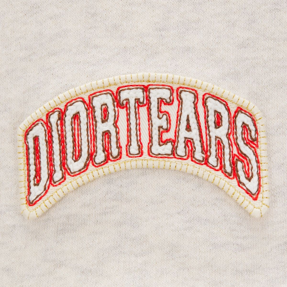 o1bcso1str0225 Tears Track Shorts in Ecru