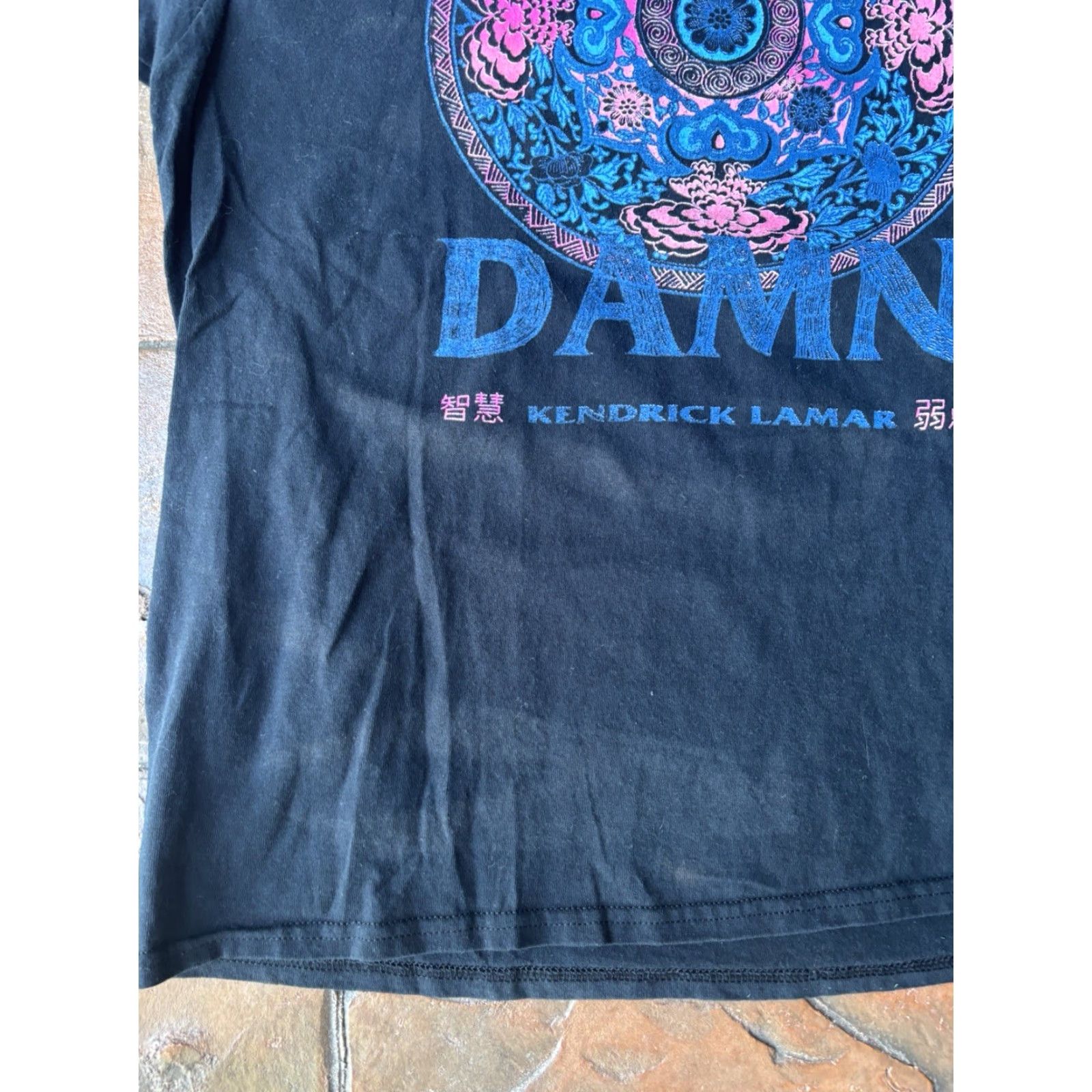 Vintage Kendrick Lamar DAMN 2017 Tour TDE T-Shirt XL Black Cotton Crew Neck Long Sleeve Mens Shirt Hip Hop Size US XL / EU 56 / 4 - 4 Thumbnail