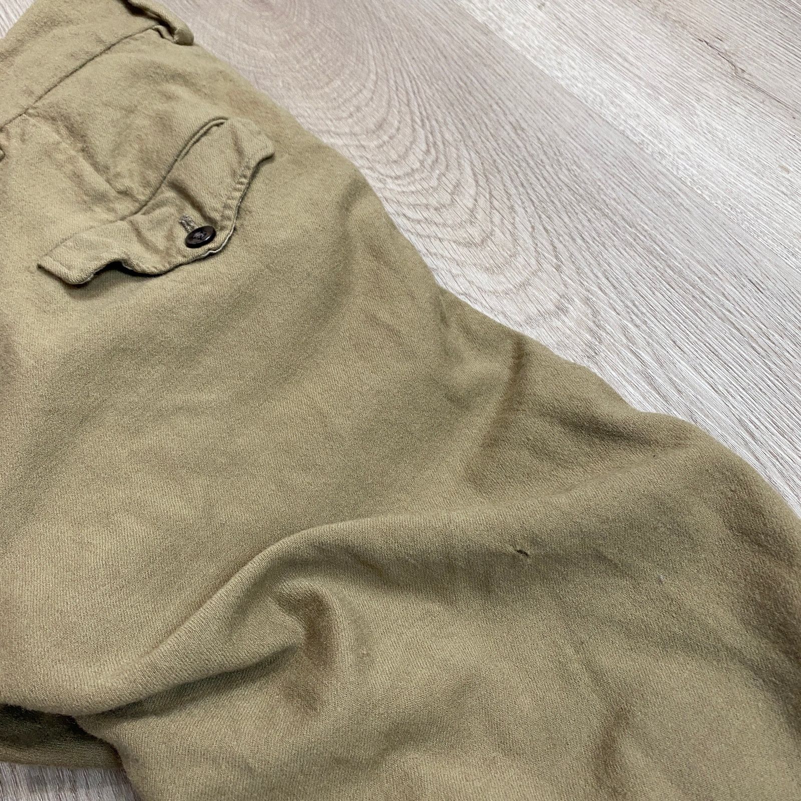 Vintage VTG 30s 40s WWII Era Talon Zipper Wool Trousers Pants 28x28 Size US 28 / EU 44 - 11 Thumbnail
