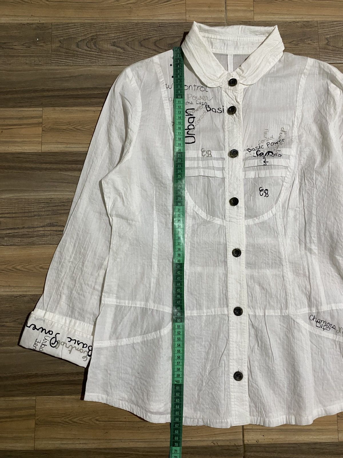 Japanese Brand CHAMOIS DEPO POEM BUTTON SHIRT Size ONE SIZE - 12 Thumbnail