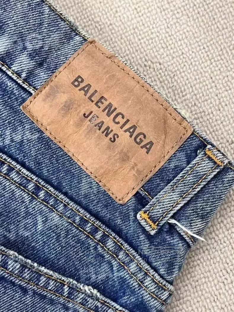 Balenciaga Balenciaga size XXS All-over Print Denim Pants Size US 27 - 3 Thumbnail
