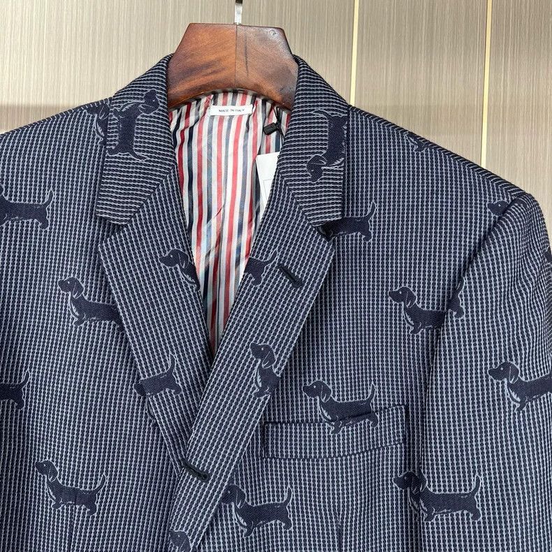 Thom Browne Thom Browne size4 Dogs Gold Foil Suit Size 36S - 3 Thumbnail