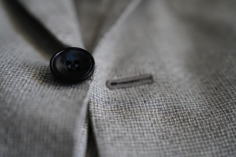 Kiton KITON JACKET BLAZER CASHMERE/SILK GREY SUMMER SHORT JACKET Size 36S - 10 Thumbnail