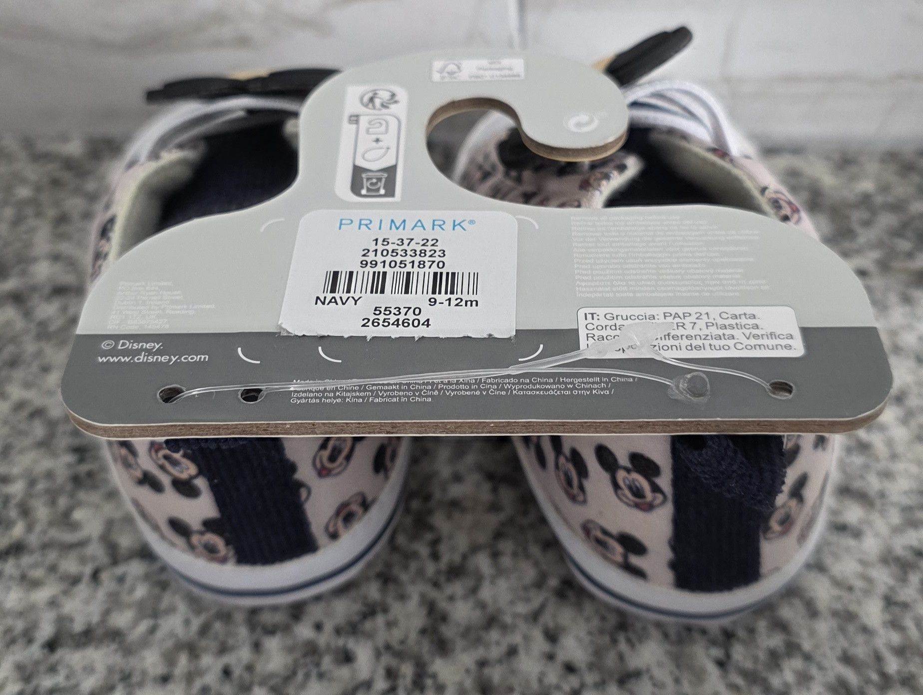 Disney NWT Primark Disney Baby Mickey Mouse Shoes 9-12 Months Size US 5 / EU 37 - 2 Thumbnail