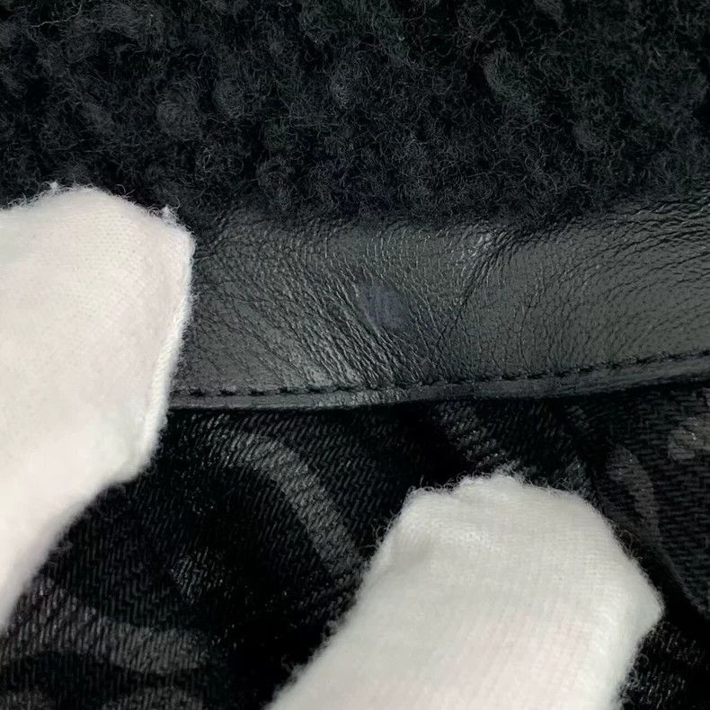 Fendi FENDI Black logo letter full-print cotton fur collar zippe Size XS / US 0-2 / IT 36-38 - 8 Thumbnail