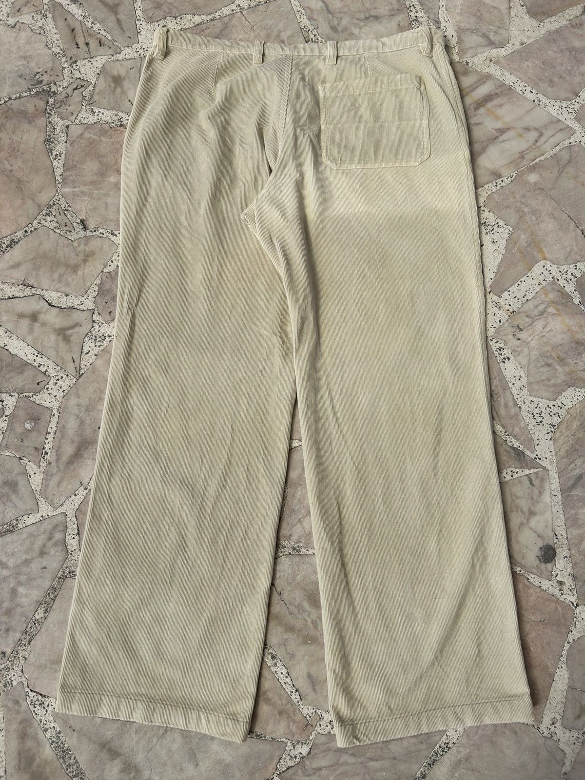 Dries Van Noten Dries Van Noten Vintage Cream Corduroy Pants Size US 30 / EU 46 - 2 Thumbnail