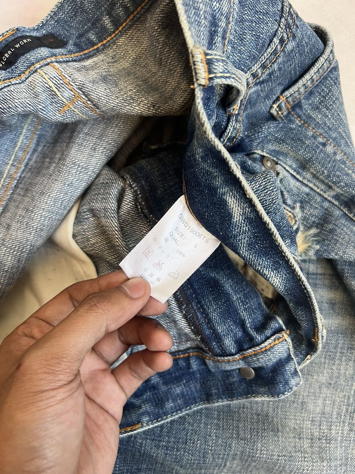 Global Work Paint Splatter Global Work Selvedge Denim Inspire By Kapital Size US 33 - 11 Thumbnail