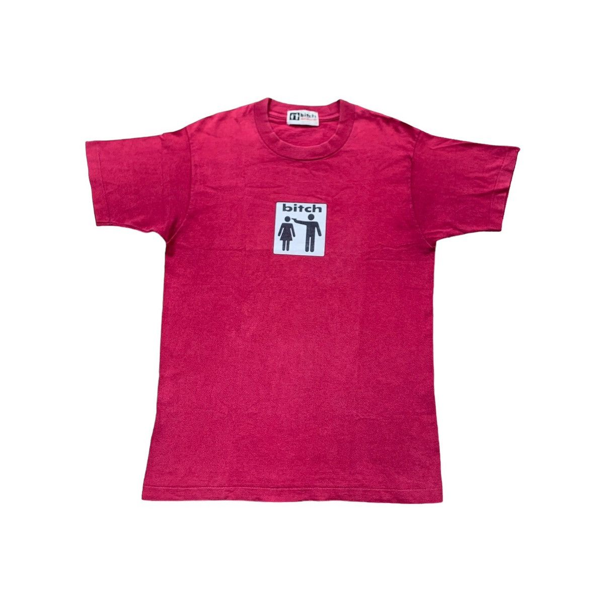 90s bitch skateboard tシャツ　ヴィンテージ Vintage Bitch Skateboards Spellout Big Logo 90s Single
