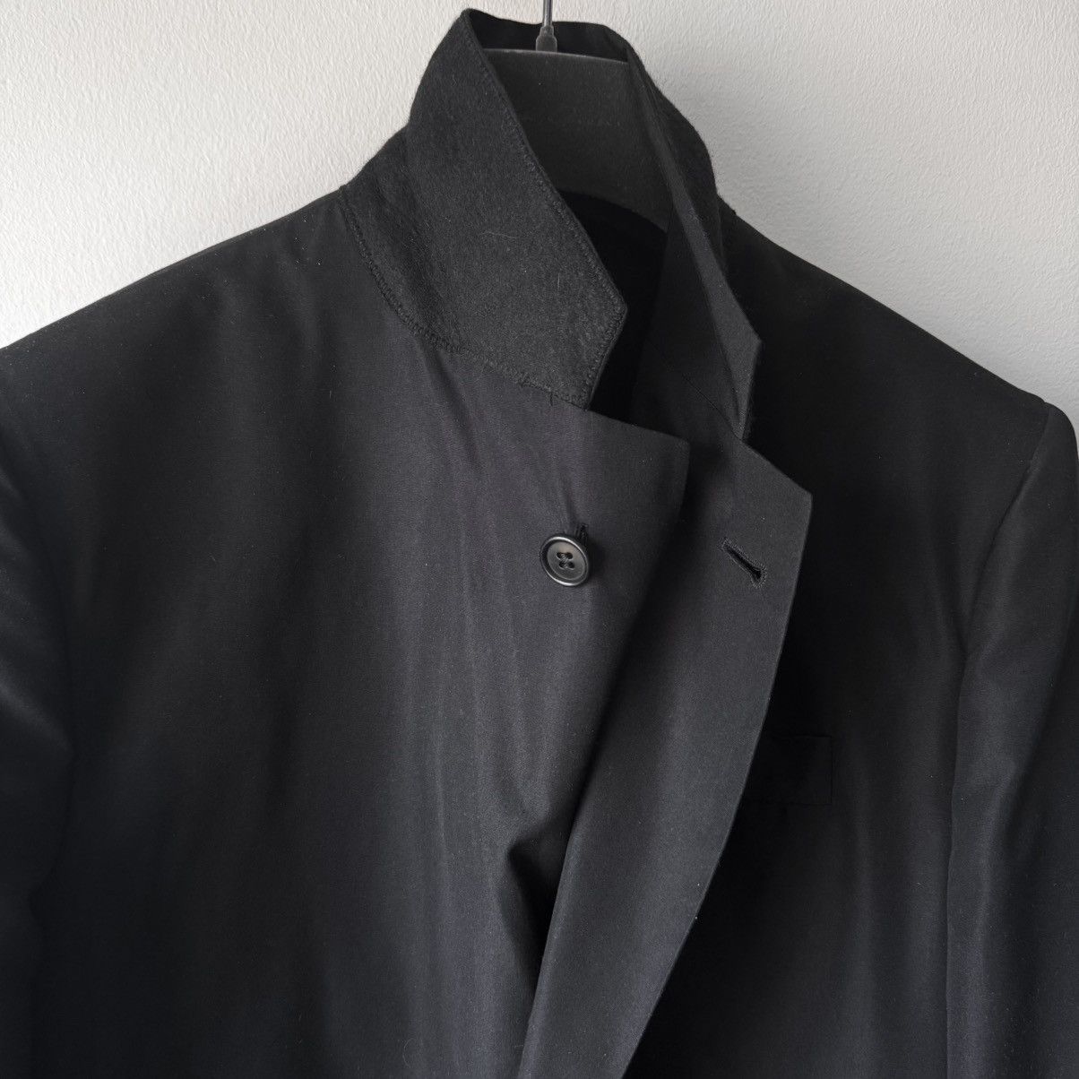 Helmut Lang Helmut Lang 1990’s Black Silk Button-up Overcoat Size US S / EU 44-46 / 1 - 6 Thumbnail