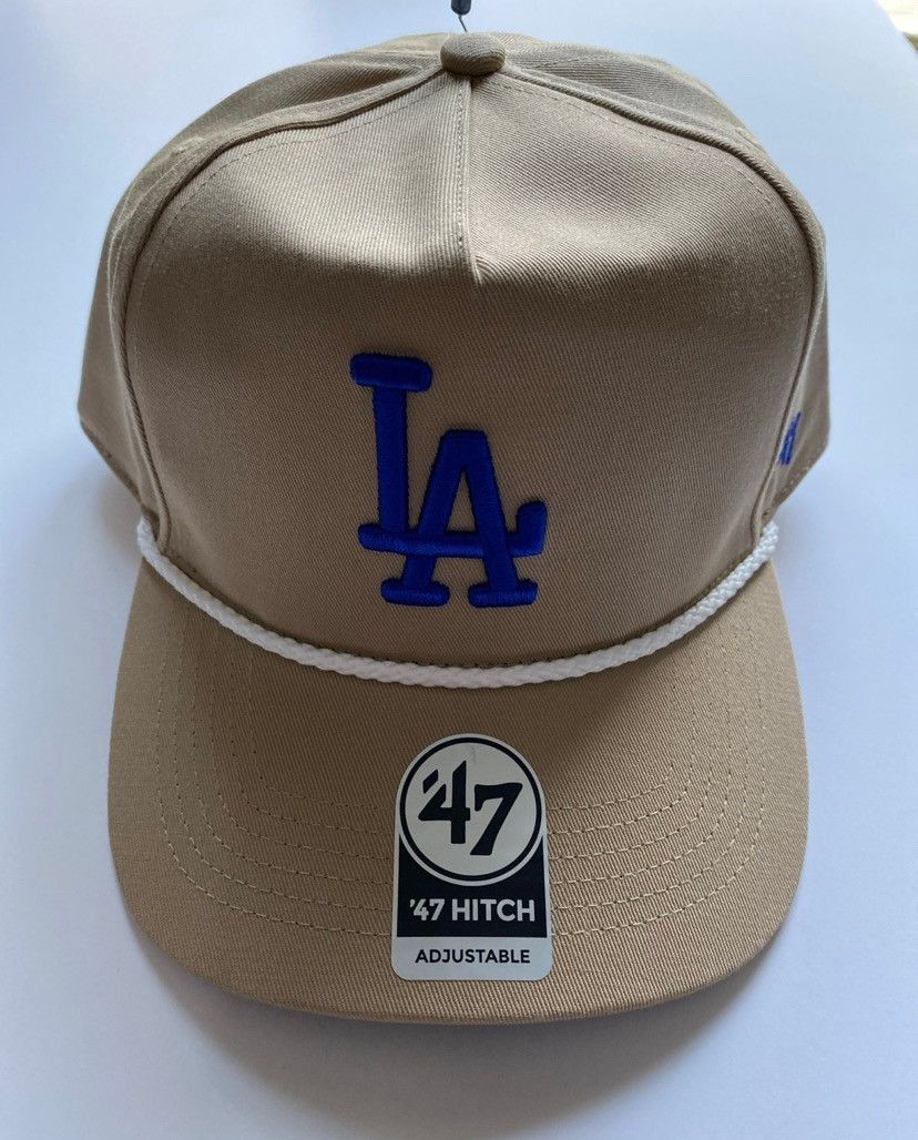47 Brand LA Dodgers Core Classic Rope Beige Hitch Snapback Hat New! Size ONE SIZE - 5 Thumbnail