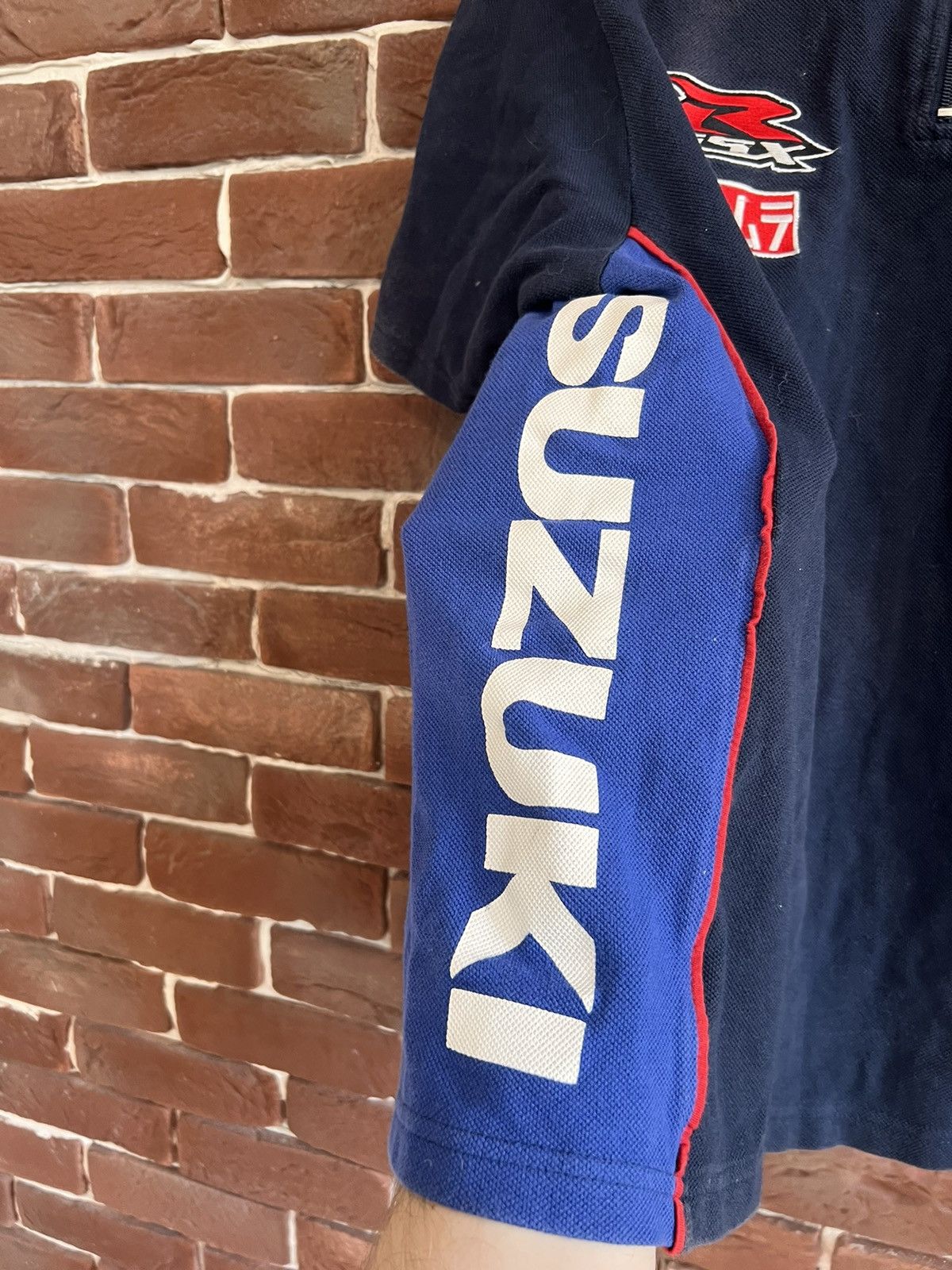 Vintage Rare Vintage Suzuki Crescent 1/4 Zip Tshirt Hype Racing Size US M / EU 48-50 / 2 - 5 Thumbnail