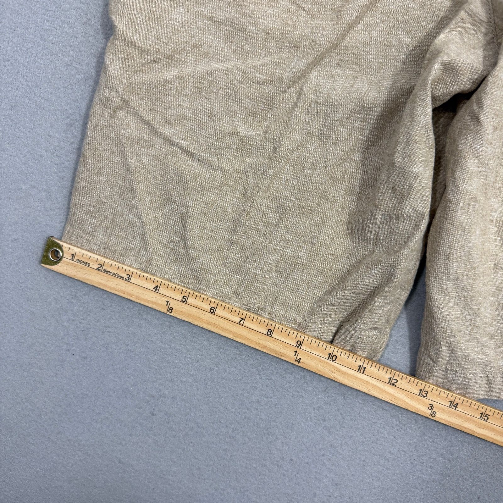 Armani Exchange Armani Exchange Shorts 36 Tan 12" Inseam A/X Linen Blend Size US 36 / EU 52 - 9 Thumbnail
