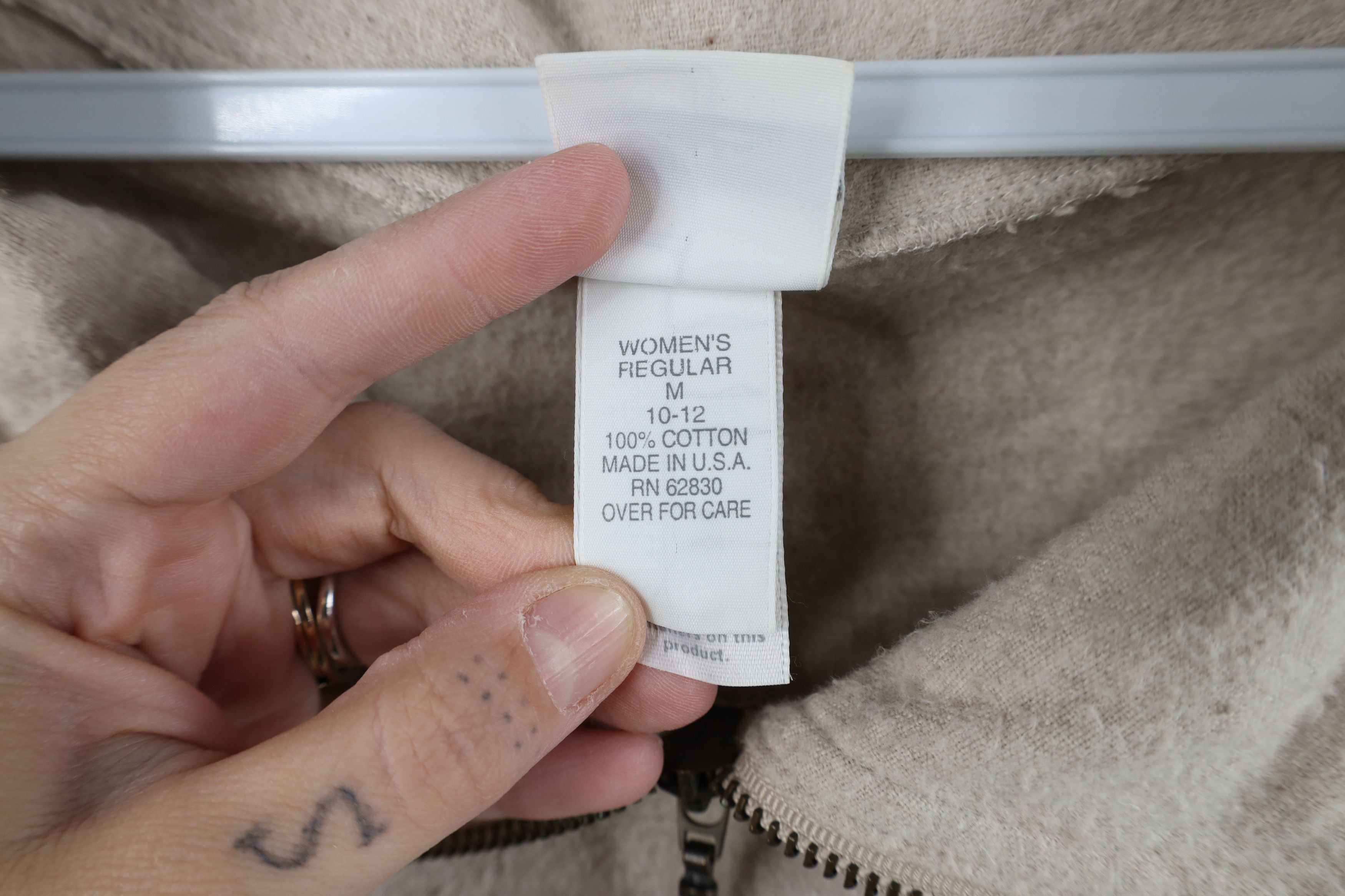 Lands' End Vintage 90s Lands End Chamois Cloth Half Zip Sweater USA Size M / US 6-8 / IT 42-44 - 7 Thumbnail
