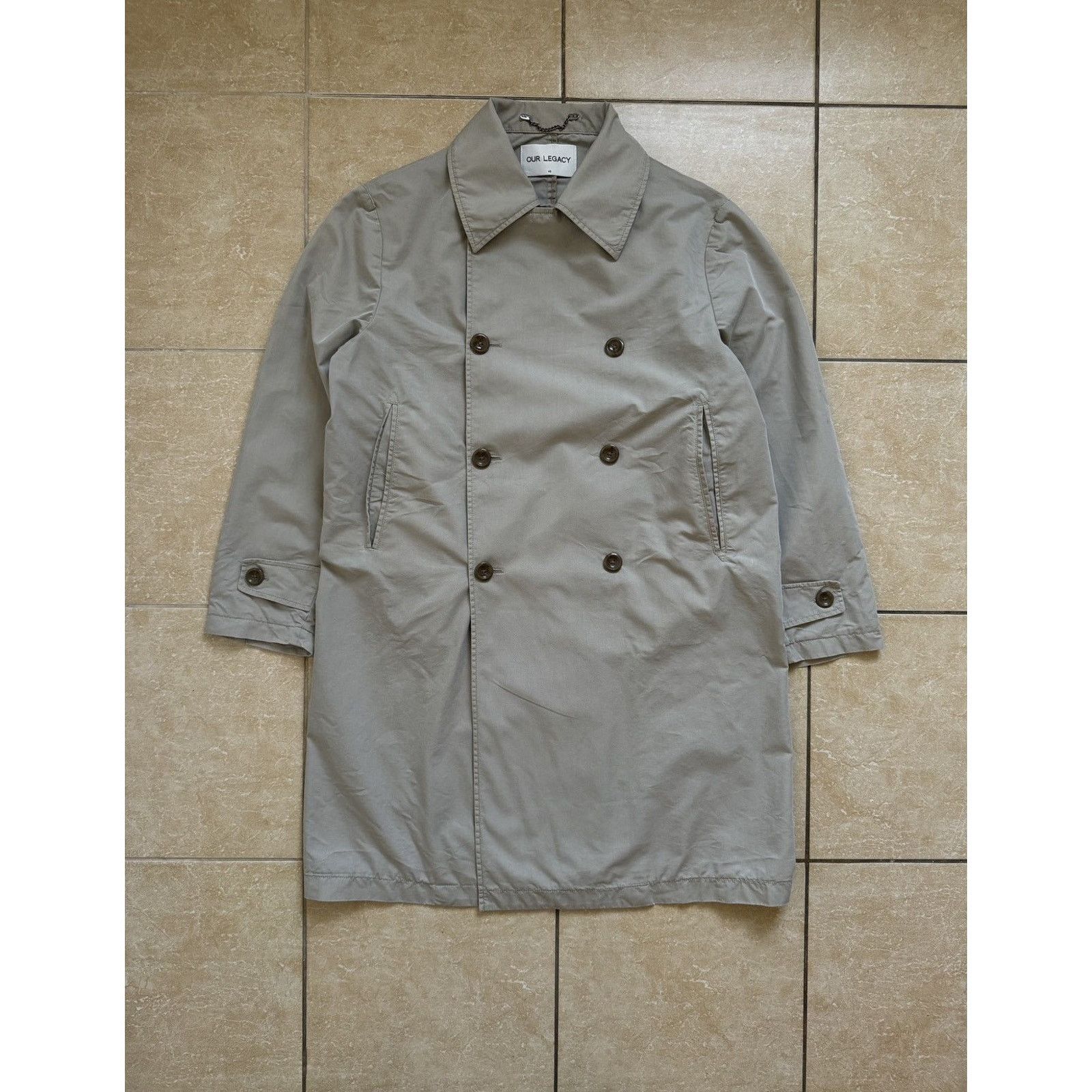 Our Legacy Vintage Our Legacy SS17 DB Khaki Gabardine Coat Size US M / EU 48-50 / 2 - 3 Thumbnail
