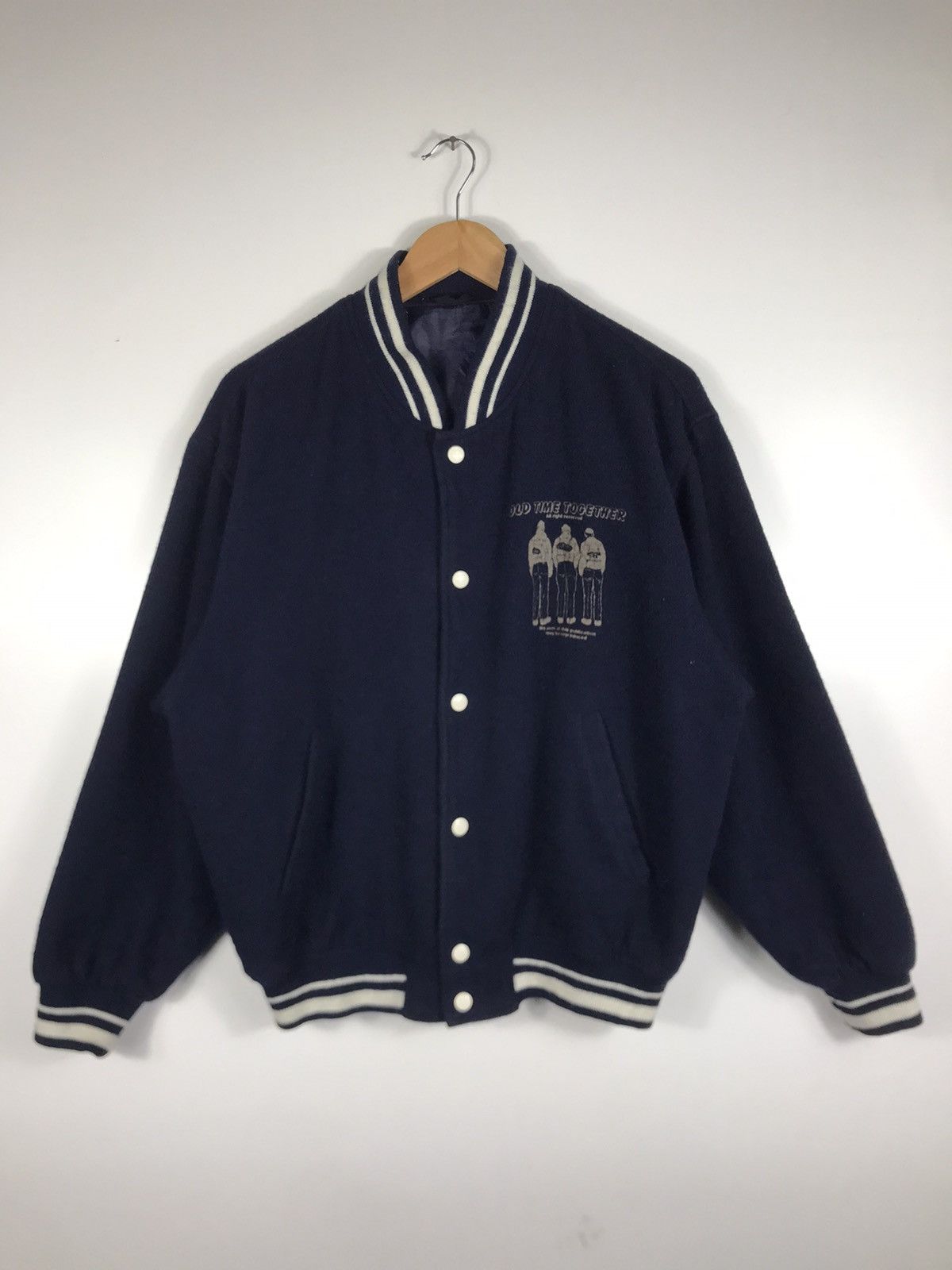 Vintage ⚡️Vintage Old Time Together Varsity Jacket Size US M / EU 48-50 / 2 - 1 Thumbnail