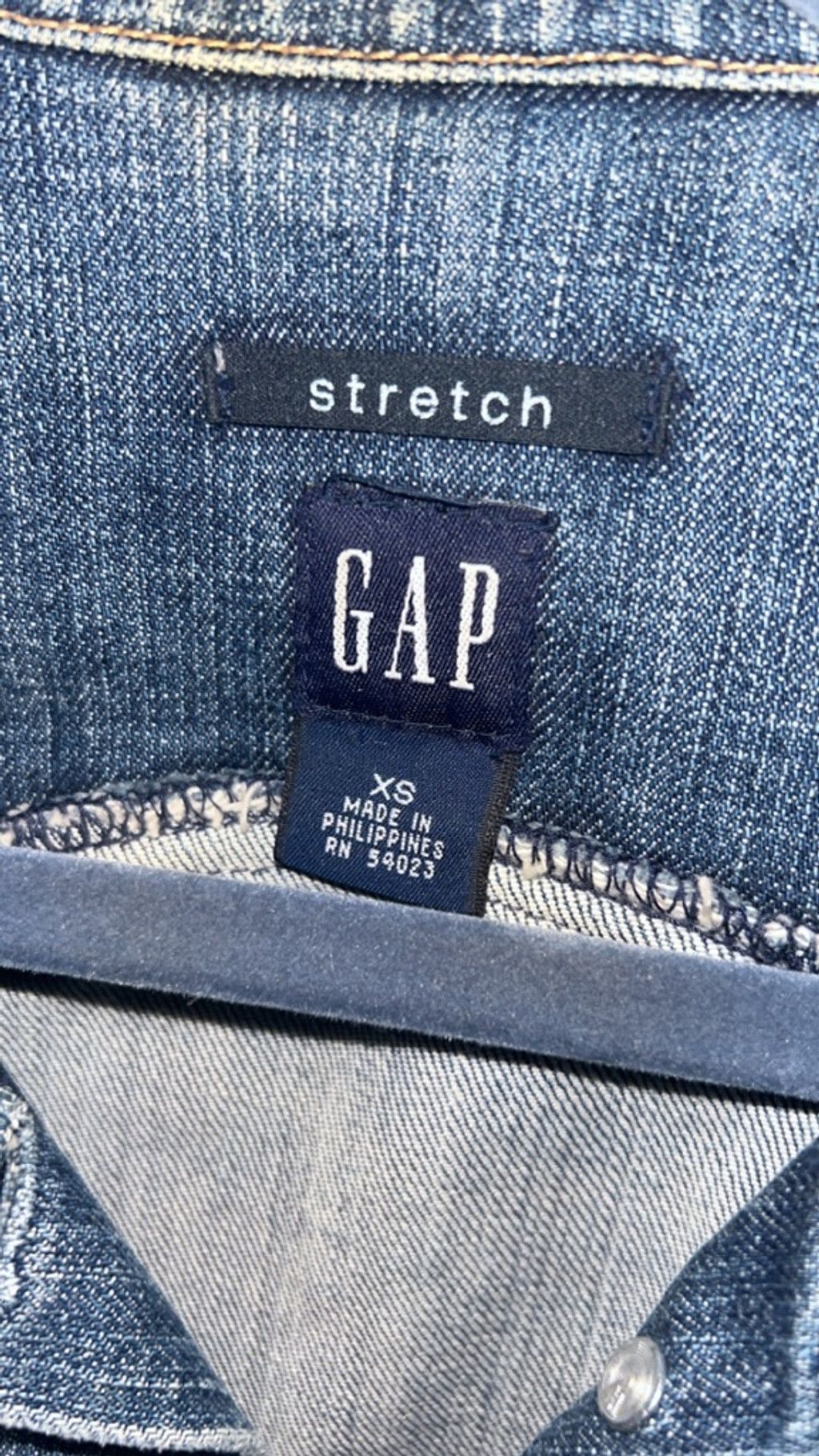 Gap Women's GAP Blue Denim Jean Jacket XS Size XS / US 0-2 / IT 36-38 - 4 Thumbnail