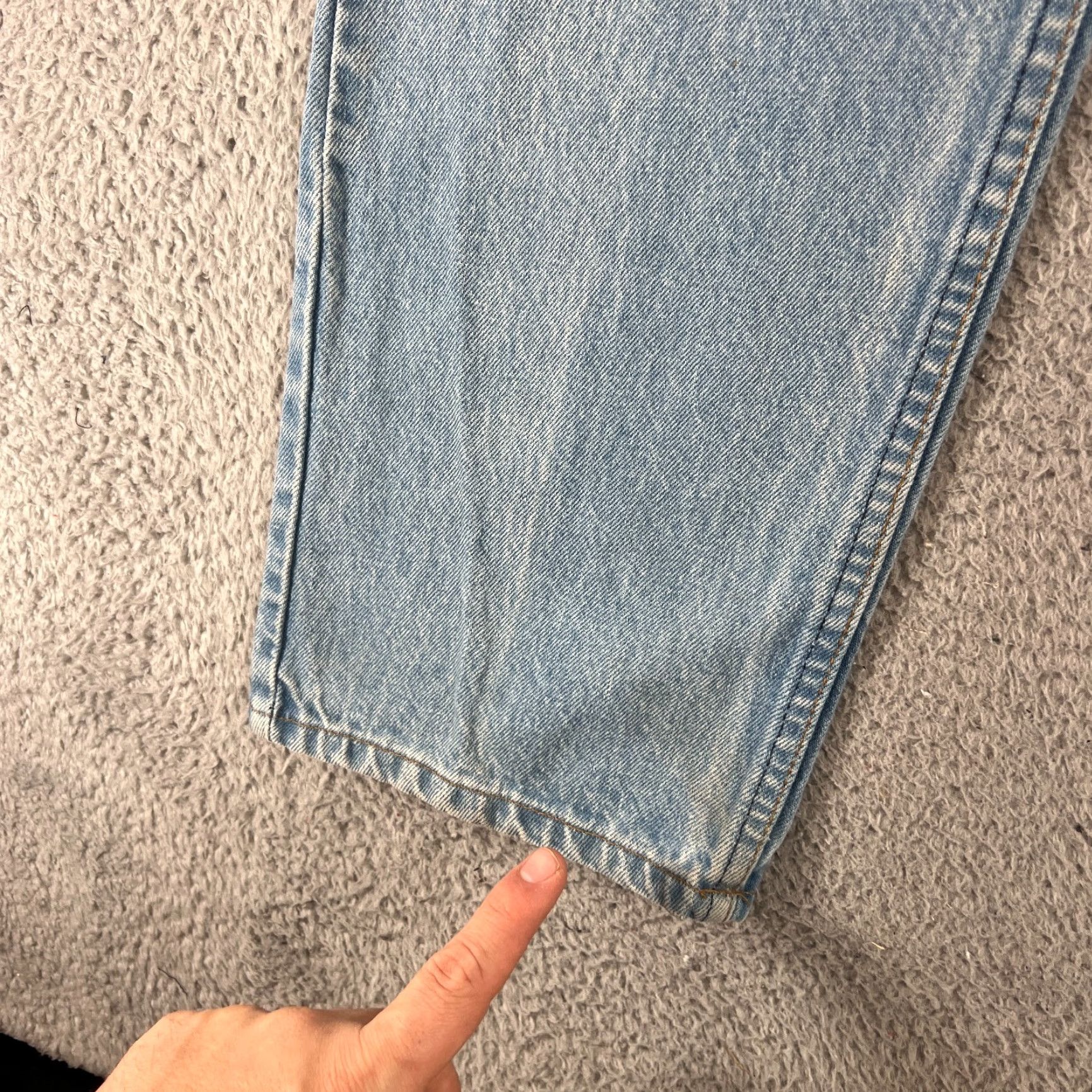 Levi's VINTAGE Levi's Jeans Mens 38x32 Blue Denim 40509-0214 Straight 5-Pocket Logo USA 90s/Levis 40509 Men Size US 38 / EU 54 - 6 Thumbnail