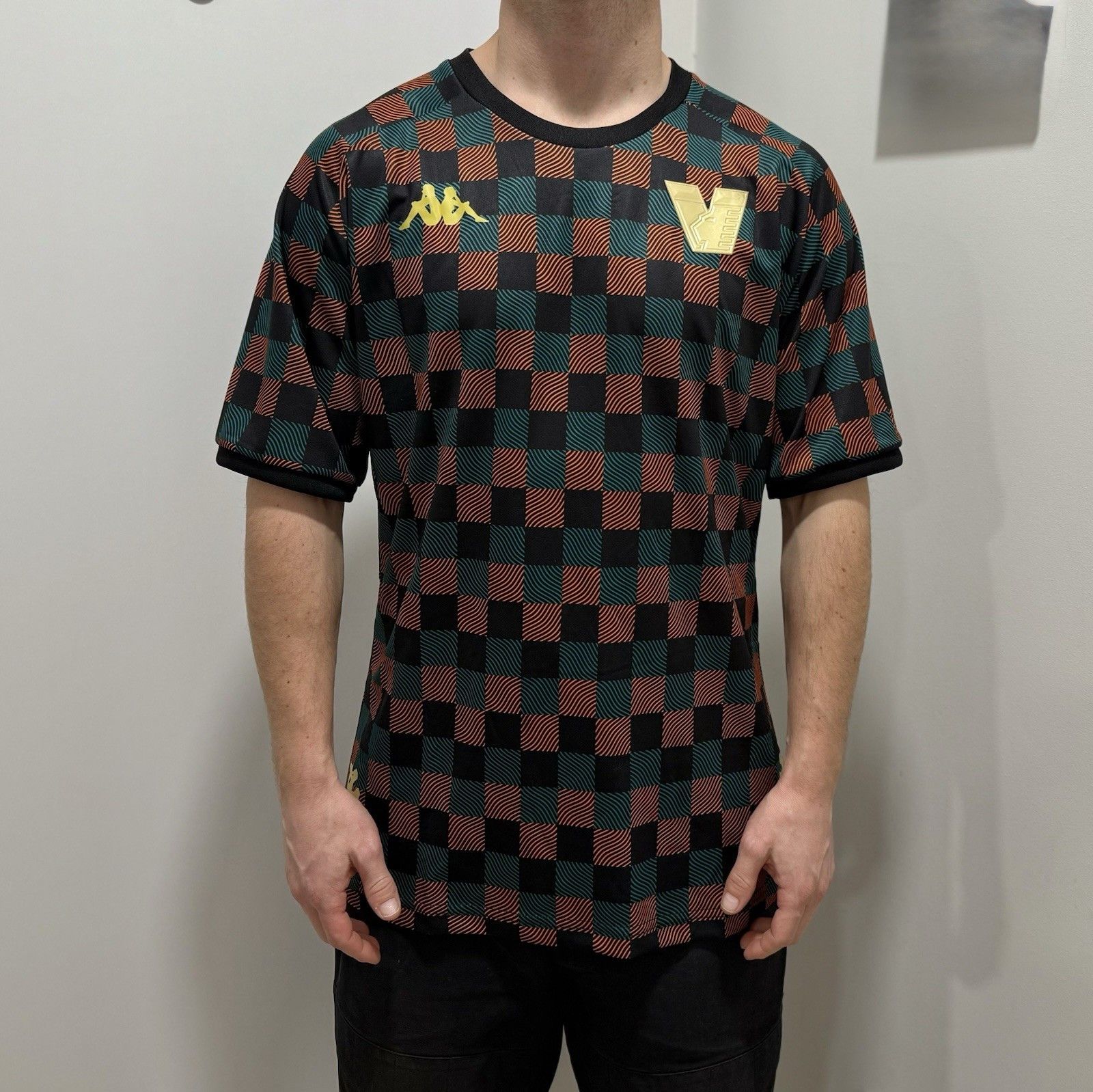 Kappa Venezia Fc 2022/2023 Training Kappa Jersey Soccer Football Size US L / EU 52-54 / 3 - 1 Thumbnail