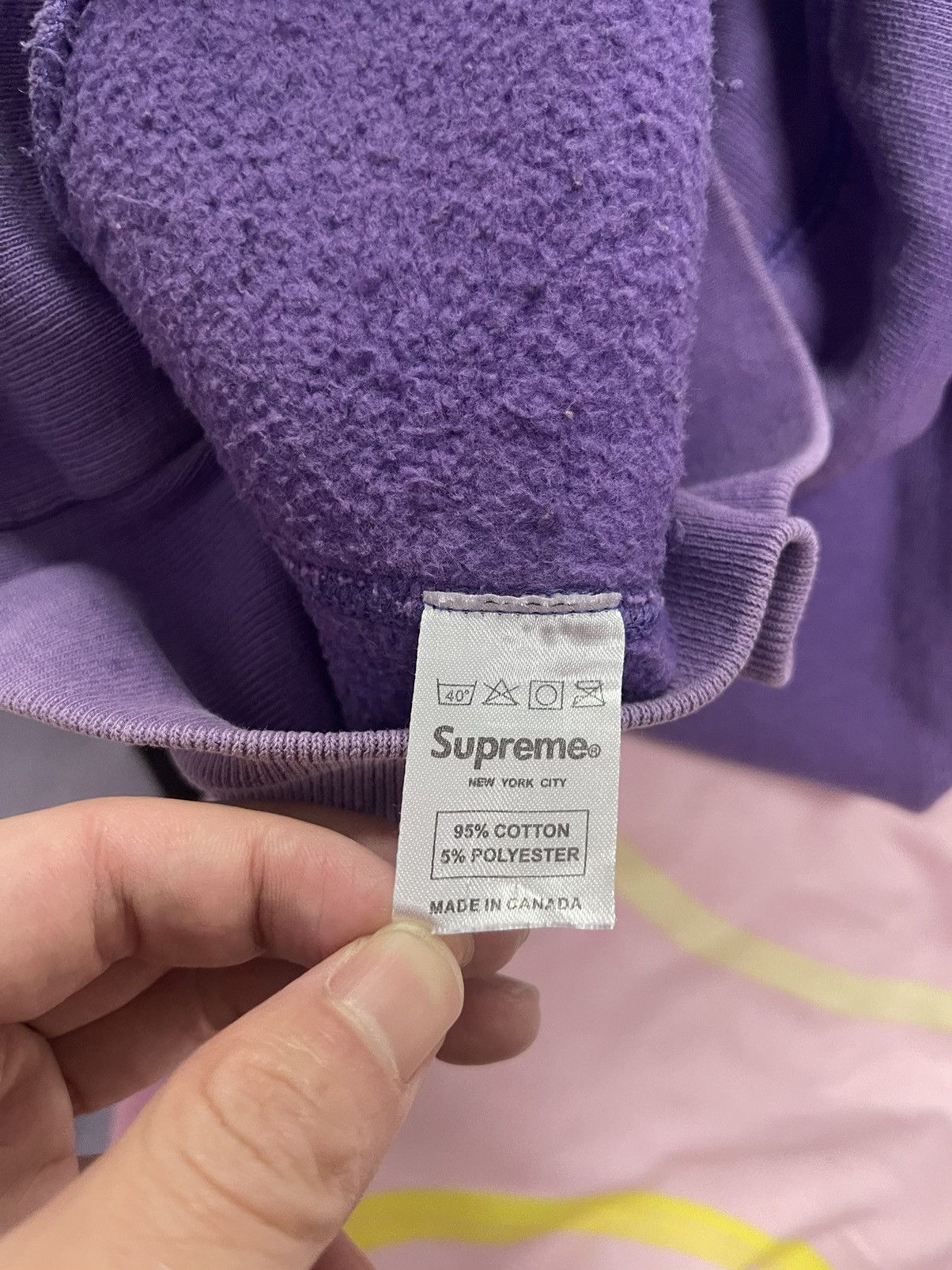 Supreme Supreme 2005 teal on purple box logo crewneck Size US M / EU 48-50 / 2 - 5 Thumbnail