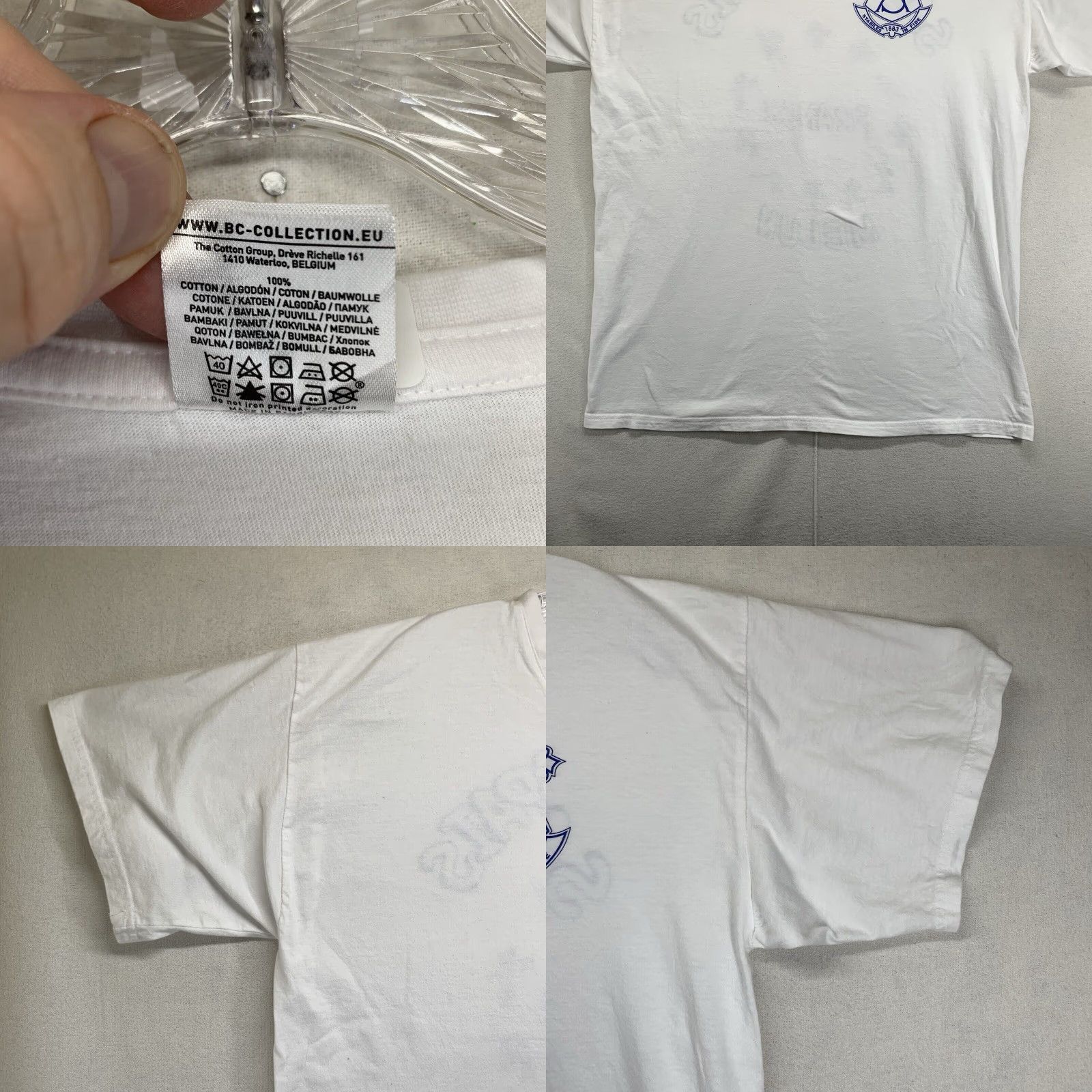 Vintage VINTAGE B&C Collection Gothic Christian T-Shirt Unisex Adults XL White 90s Travel Vacation Church Size US XL / EU 56 / 4 - 8 Thumbnail