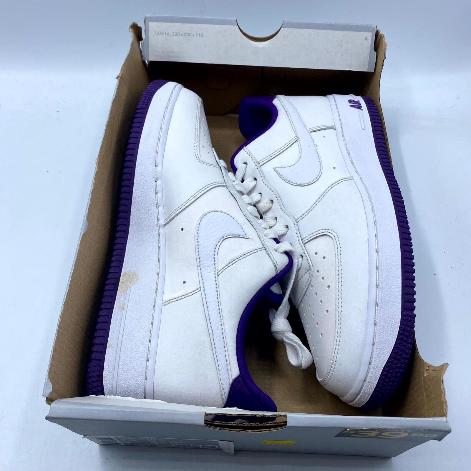 Nike NEW Nike Air Force 1 '07 2 Voltage Purple Men's CJ1380-100 Size US 7.5 / EU 40-41 - 9 Thumbnail