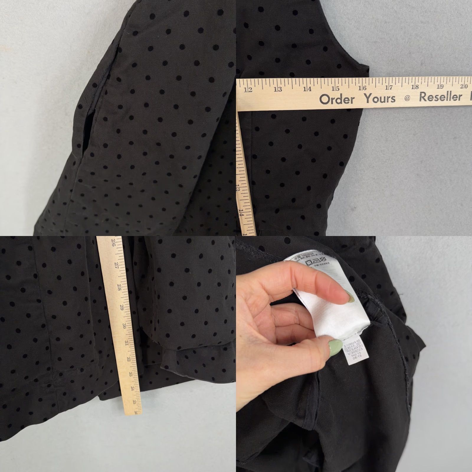 Gap GAP Dress Womens 2 Black Polka Dot Sleeveless Fit Flare Short Party LBD Dress Women Polka Dot Black Sleeveless Fit Flare Short Party LBD Size 26" / US 2 / IT 38 - 8 Thumbnail