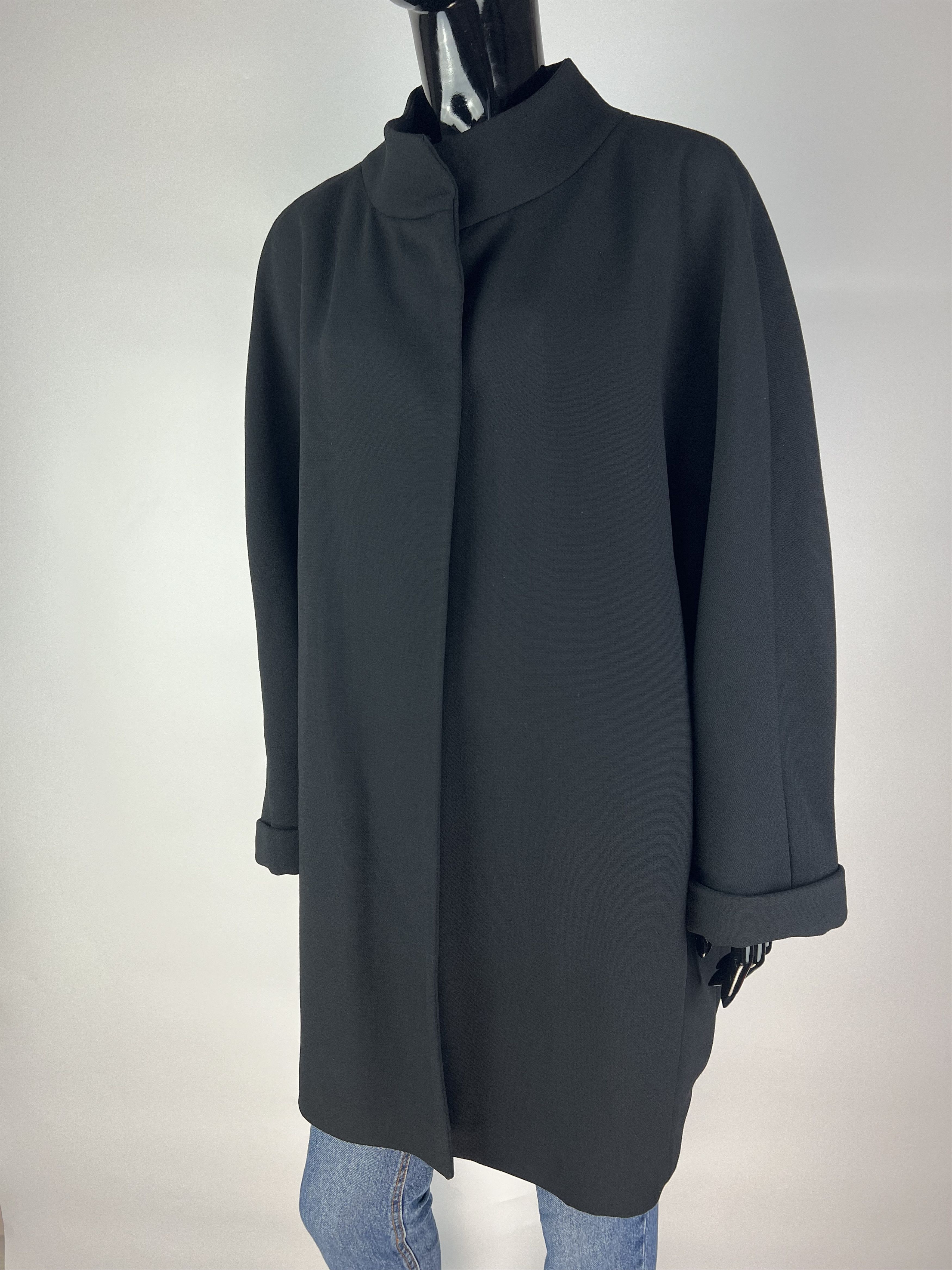 DOROTHEE SCHUMACHER Dorothee Schumacher Black Wool Coat Size M / US 6-8 / IT 42-44 - 1 Thumbnail