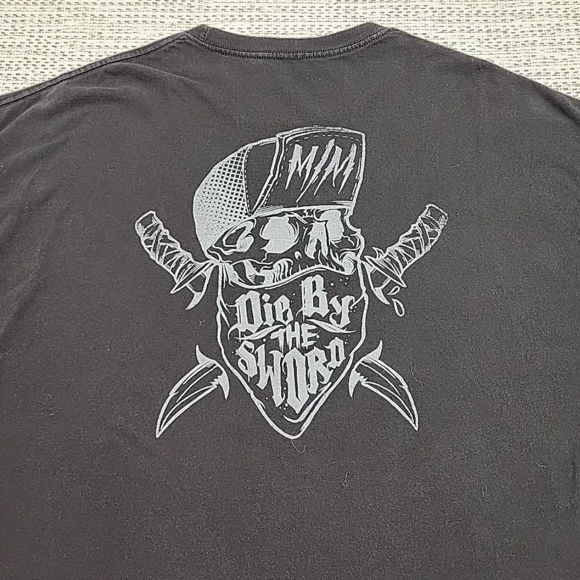Metal Mulisha VINTAGE Metal Mulisha Die By The Sword Graphic T Shirt Mens 2XL Black Short Sleeve Biker Size US XXL / EU 58 / 5 - 2 Thumbnail