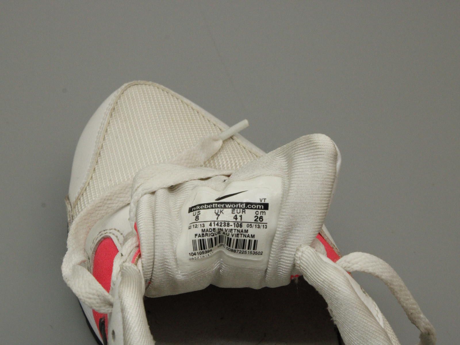 Nike Nike Men's Sneakers White with Pink and Black Accents UK 7 Size US 8 / EU 41 - 7 Thumbnail