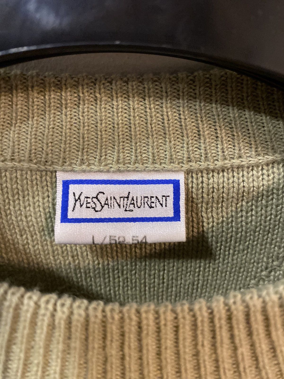 Yves Saint Laurent Beige 90s YSL Sweater Knitted Size US L / EU 52-54 / 3 - 3 Thumbnail