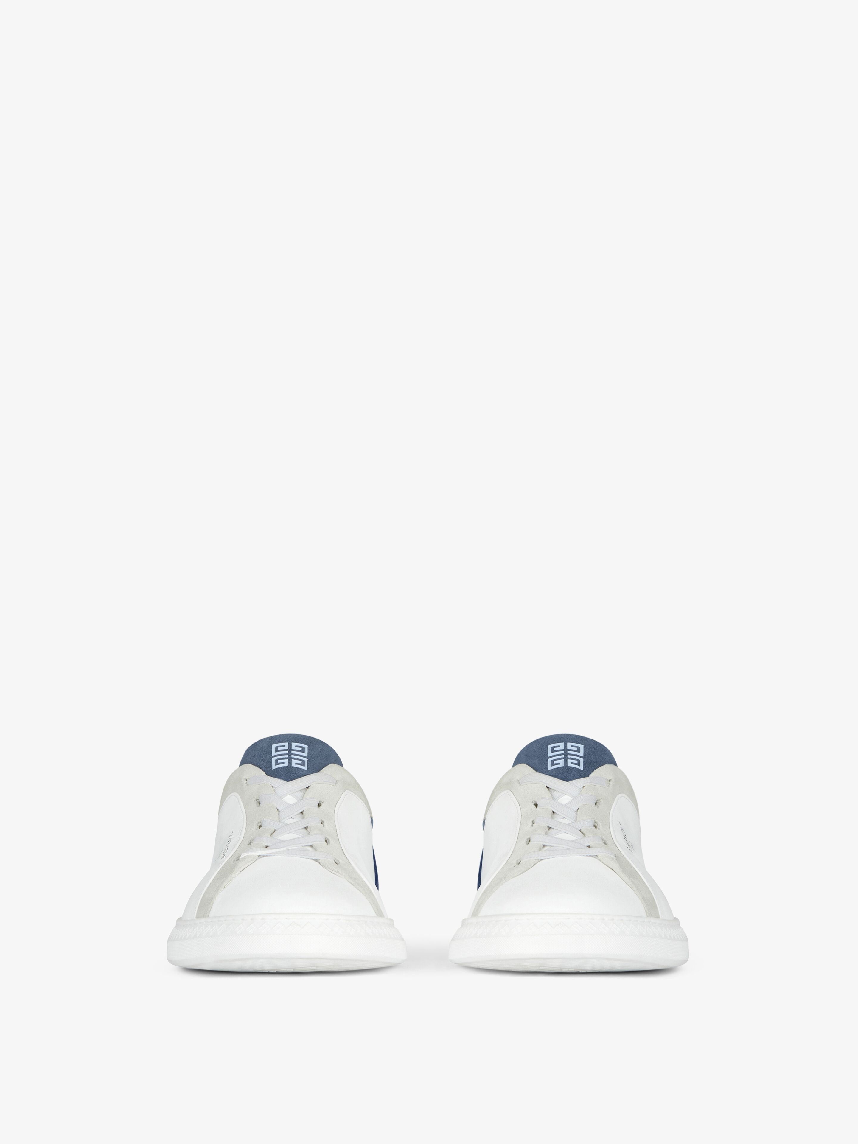 Givenchy o1w1db10326 G-Set Sneakers in Suede in White/Blue Size US 12 / EU 45 - 2 Thumbnail