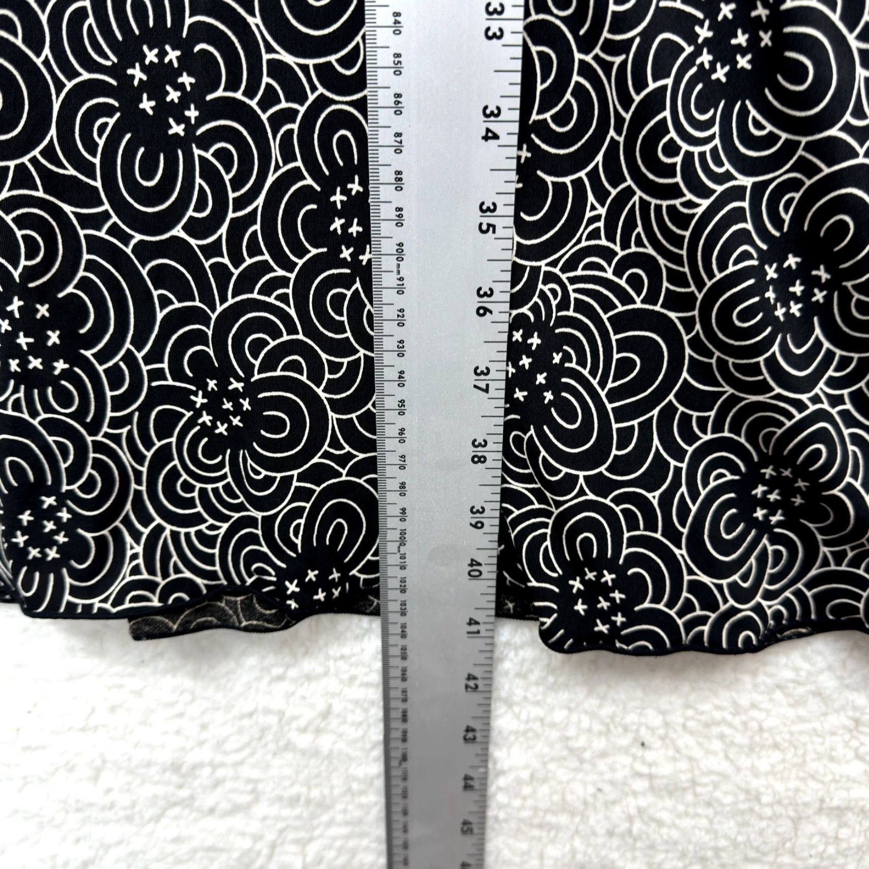 Vintage VINTAGE Y2K Max Studio Dress Small Black Pattern Slinky Stretch Corpcore Office Size S / US 4 / IT 40 - 6 Thumbnail