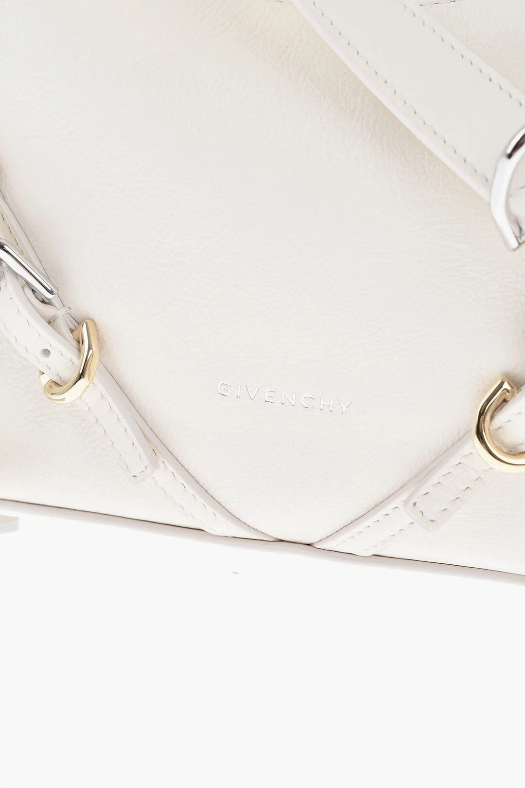 Givenchy og1mm0326 Size: OS / Hammered Leather Hobo Bag in White Size ONE SIZE - 2 Thumbnail